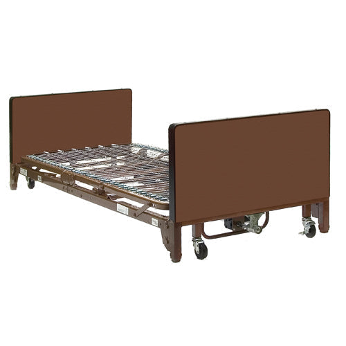 Drive Medical Full Electric Bed Package with Full Rails and Fibercore Mattress, adjustable hospital bed for enhanced patient safety. Moovkart