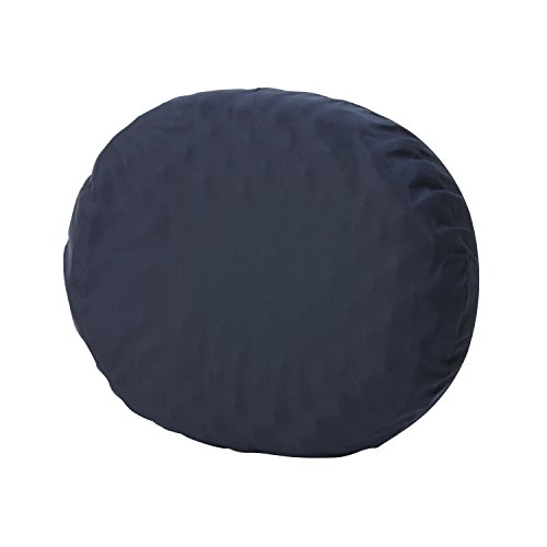 Convoluted Wheelchair Cushion with Back and Blue Polycotton Cover