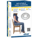 Drive Medical vinyl invalid ring with push-pull valve for comfort during extended sitting. Moovkart