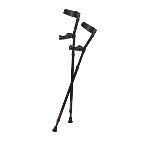 Stander Millennial Forearm Crutches Pair Fits, charcoal
