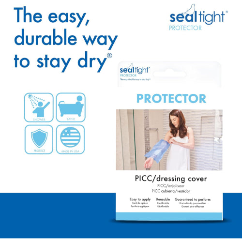 Seal-Tight Mid-Arm Protector, Watertight Seal for PICC Lines or Dressings, 10 - 15 Inches Medium