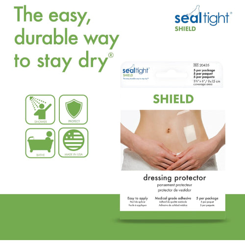 Seal-Tight Dressing And Wound Protector Shield, Pack Of 5