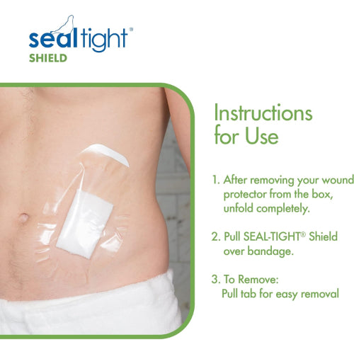 Seal-Tight Dressing And Wound Protector Shield, Pack Of 5