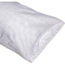 Hermell Body Maternity Pillow, Full-Body Contoured Support with Polycotton Cover, White