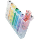 North American Pop-Up Weekly Pill Organizer with durable construction and spring-loaded action for ease. Moovkart