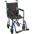 Drive Medical Lightweight Transport Wheelchair, 19-Inch Seat  for a comfortable, portable mobility solution, Moovkart.
