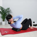 CanDo Extra Firm Composite High-Density Foam Roller, Half-Round, Black