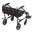 Drive Medical Fly Lite Transport Chair, Black, 19 Inches Seat Width