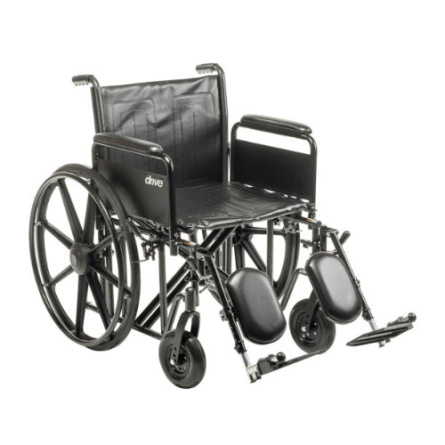 Drive Medical Standard Dual-Axle 24 Wheelchair