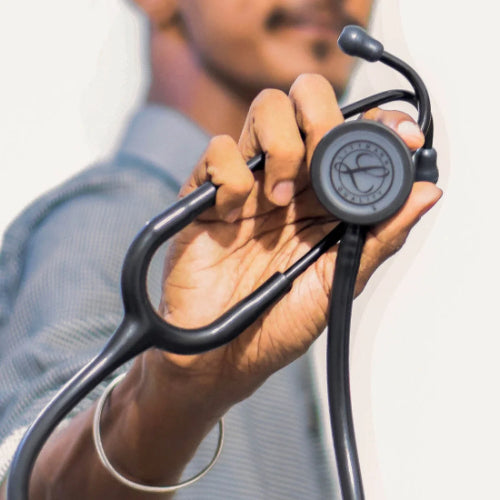 3M Littmann Classic III Monitoring Stethoscope, Black Edition Chestpiece, Black Tube