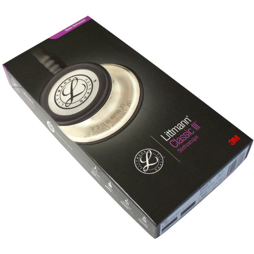 3M Littmann Classic III Monitoring Stethoscope, Black Edition Chestpiece, Black Tube