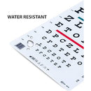 Grafco Snellen Eye Chart for Vision Testing, Standard Visual Acuity Chart, Durable Plastic, 22 x 11 Inches