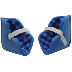 Hermell Eggcrate Foam Heel and Elbow Protectors with Open Toe Design and Adjustable Hook Loop Closure