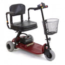 Shoprider Echo 3 Wheel Scooter in red, offering adjustable seat height, flat-free tires, and comfortable seating for enhanced mobility, Moovkart