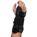 Blue Jay Deluxe Wrist Brace (Right Hand, L/XL) showing adjustable D-ring straps for secure carpal tunnel support, Moovkart