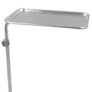 Drive Medical Mayo Instrument Stand, Height Adjustable, Stainless Steel Tray for Medical and Surgical Procedures