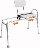 Eagle Health Supplies Sliding Transfer Bench with Cut-Out, Regular