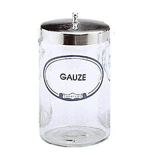 Grafco Sundry Jars- Labeled Glass, 5 per Set