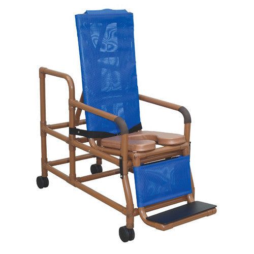 Shower Chair Reclining Open PVC ELR Tilt-N-Space