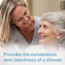 Clean Life No Rinse Body Bath, 8 oz Bottle, Mild Concentrated Formula for Bedside Cleansing