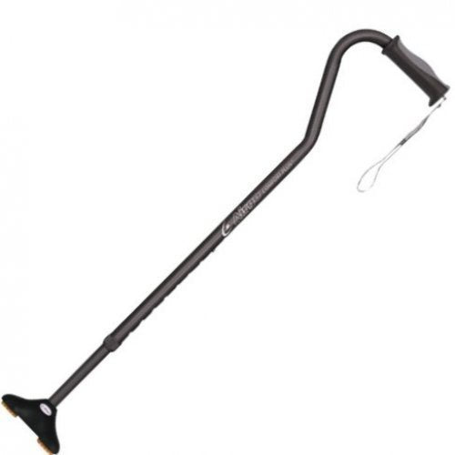 Drive Medical Airgo Comfort Plus Cane with MiniQuad Ultra Stable Tip, Black