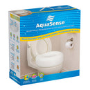 AquaSense Portable Raised Toilet Seat Universal Fit For Comfortable Daily Bathroom Support