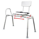 Snap-N-Save Transfer Bench by Eagle Health – Rust-proof aluminum frame and 90° locking swivel seat for smooth, stable transfers, Moovkart.