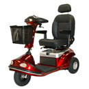 Shoprider Enduro XL3 PLUS Mobility Scooter, 500 lb Capacity with Adjustable Seat, Red