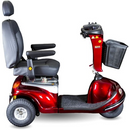Shoprider Enduro XL3 PLUS Mobility Scooter, 500 lb Capacity with Adjustable Seat, Red