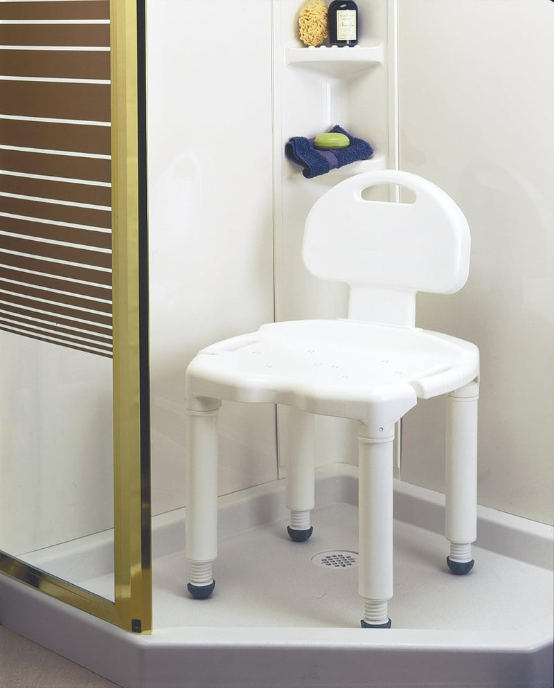 Carex Bath Bench Composite With Back Knocked-Down