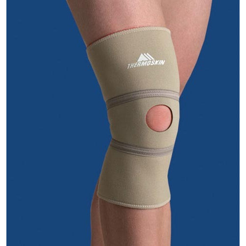 Thermoskin Knee Patella for knee pain relief, offering support for dislocation, chondromalacia, and comfort during recovery, Moovkart.