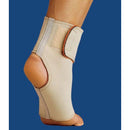Thermoskin Ankle Wrap with Compression Strap for Rehab, Sprains and Ligament Support, Small Beige