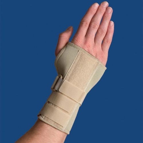 Thermoskin Carpal Tunnel Brace Beige, Right – Dorsal stay wrist support for pain relief, stability, and injury recovery, Moovkart.