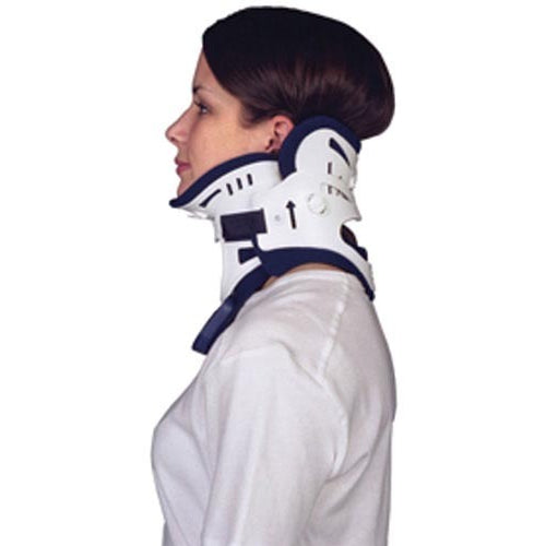 Miami J Pediatric Cervical Collar offers adjustable neck support for children aged 6-12, ensuring comfort and stability, Moovkart.