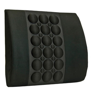 IMAK Lumbar Support Back Cushion with Ergonomic Air Pocket Massage for Office Chair or Car, Black