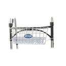 Drive Medical Snap-On Walker Basket with tray and cup holder for folding walker users,Moovkart