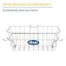Drive Medical Snap-On Walker Basket includes insert tray for 1 inch folding walkers, Moovkart
