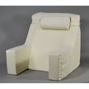 Alex Orthopedic Adjustable Bed Lounger for ergonomic neck support and back comfort in cream foam, Moovkart