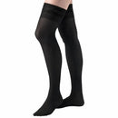 Alex Orthopedic Sheer Thigh High Stockings, Black, silicone lace top for leg comfort and circulation support, Moovkart 