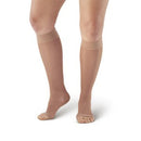 Alex Orthopedic Sheer Knee High Open Toe Compression Stockings 15-20 MmHg Nude, Moovkart