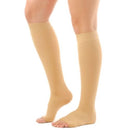 Alex Orthopedic 30-40 mmHg open toe knee high compression stockings for firm circulation support, Moovkart 