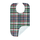 Alex Orthopedic Quilted Plaid Adult Bib with Waterproof Backing, Moovkart