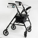 Alex Orthopedic Rollator with Adjustable Height, Aluminum Frame, Loop Brakes and Padded Seat