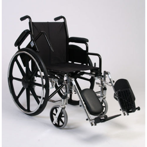 Alex Orthopedic High Strength Lightweight Wheelchair With Padded Elevating Footrests