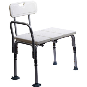 Alex Orthopedic Transfer Bench, Blow Molded Seat and Back with 300 lbs Weight Capacity