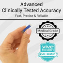 Vive Health Blood Glucose Test Strips Blue, 100 Count, No-Code and Accurate 5-Second Readings