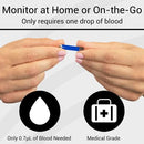 Vive Health Blood Glucose Test Strips Blue, 100 Count, No-Code and Accurate 5-Second Readings