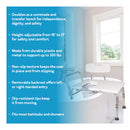 Carex Bathtub Transfer Bench with Adjustable Height and Slip-Resistant Surface