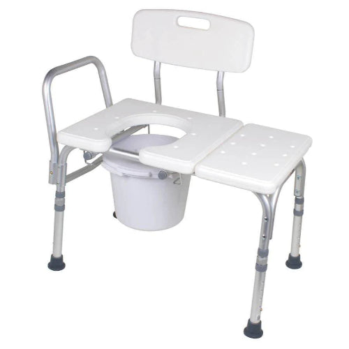 Carex Bathtub Transfer Bench with adjustable height and slip-resistant surface for secure, comfortable transfers in and out of the tub. Moovkart.