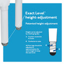 Carex Bathtub Transfer Bench, Reversible Backrest, Built-In Positioning Handles and 400 lb Capacity